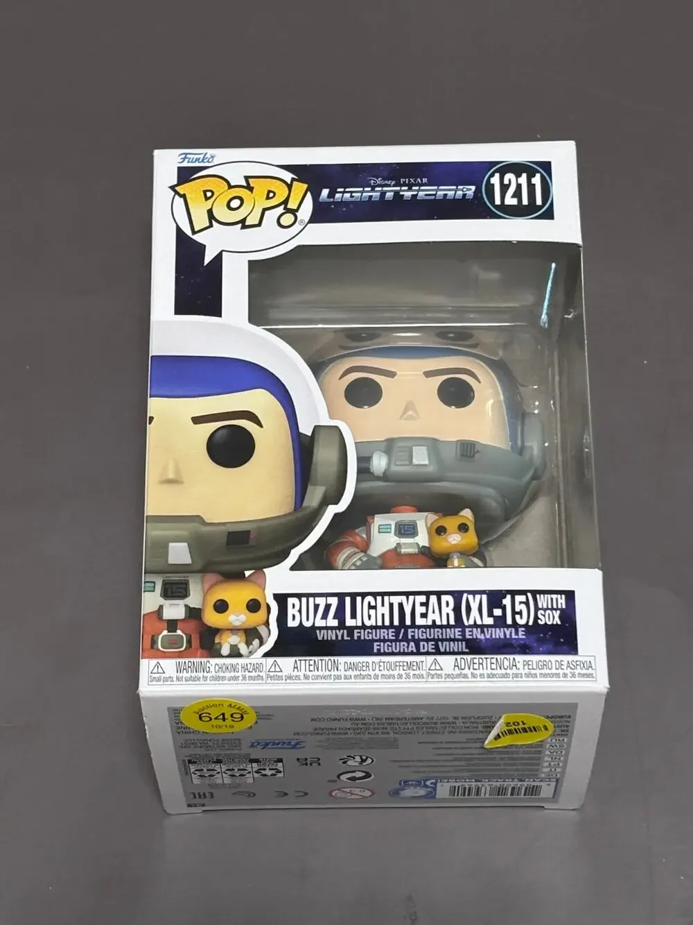 Funko Pop! Vinyl: Lightyear Buzz Lightyear XL-15 with Sox Pixar Figure #1211